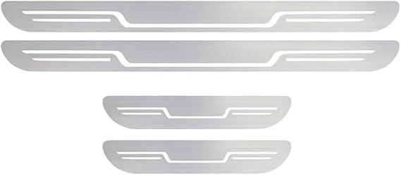 4 Pcs Car Door Sill Protectors for Ma-zda MX-5 MX 5 MX5, Premium Stainless Steel Entry Guard Anti Scratch Scuff Plate Auto Accessory,White