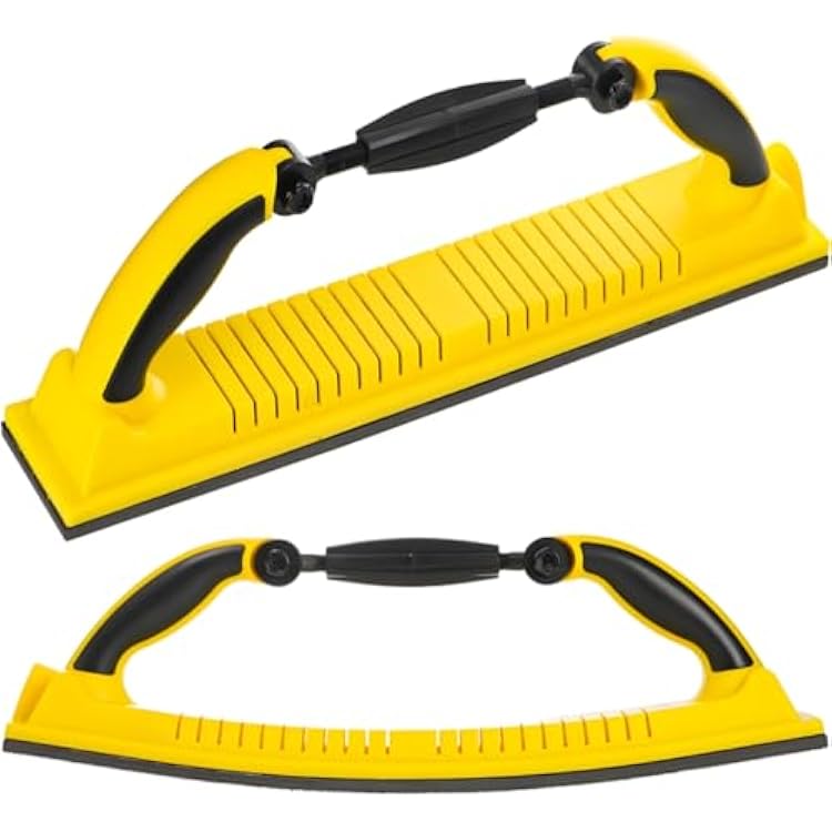 Hand Sanding File Block, Adjustable Radius Flex Longboard Sanding Block with Hook & Loop Backing, Use Continuous Rolls Sandpaper Sheets for Automotive, Woodworking