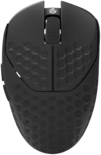 GWolves HTR Lightweight Wireless Fingertip Grip Gaming Mouse,~28Gram,8K-Report,Low Latency,PAW3395 26,000CPI,Nrf52840 CPU,6 Programmable Btns,On-Board Memory,PC/Mac and Laptop(No-Honeycomb, Black)