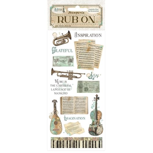 Stamperia DFLRB124 Rub-on, Assorted, One Size
