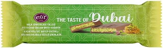 Elit Dubai Chocolate Bar with Pistachio & Kadayif - 30g, Luxurious Dubai-Inspired Treat