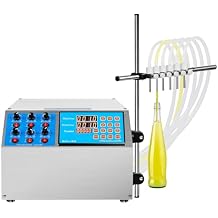 Liquid Filling Machine, Bottle Filler Machine with Foot Pedal Diaphragm Pump Compatiable Conveyor Belt Semi Automatic Digital Control Filler for Filling Liquid Ph 5-9, Little Foam, No Particles