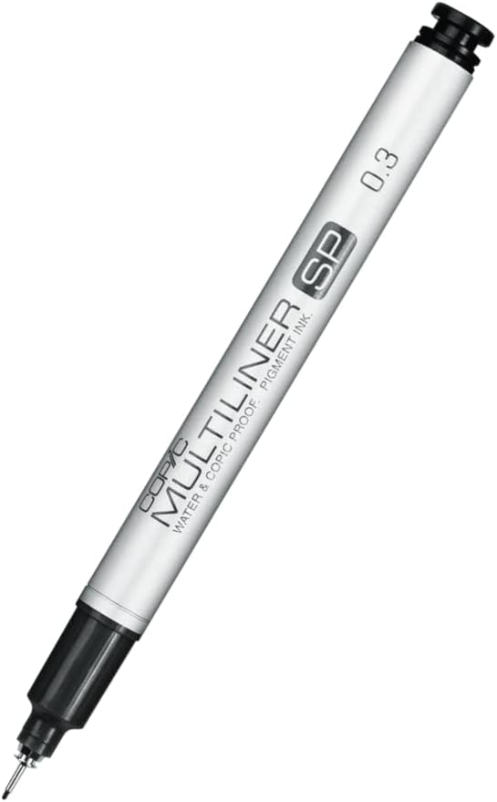 Copic Multiliner SP Black Ink Marker, 0.3 Tip