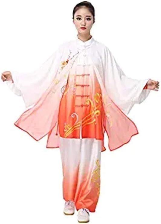 Tai Chi Uniform, Martial Arts Kung Fu Uniform Tai Chi Clothing Women,men Tai Chi Uniform Clothing Suit Martial Arts Wing Chun Shaolin Kung Fu Taekwondo Training Clothing Unisex ( Color : #1 , Size : C