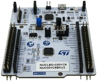 NUCLEO-C031C6 Development Board, STM32C031C6 Microcontroller, ST-LINK/V2-1 Debugger/Programmer, Arduino Uno V3 Connector, Single Board Computer, USB Connectivity