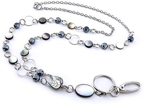 elegance Badge Lanyards ID Necklaces ID Badge Holder for,nurses and other OL Stainless steel chain