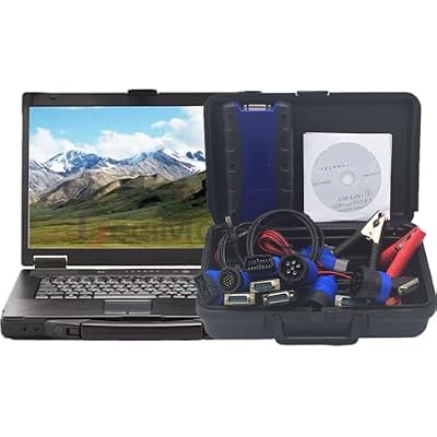 Diesel Laptops for Nexiq USB Link 2 VOl Full chip Diagnostic Scanner Tool Wired Edition with Repair Information & Diagnostic Software Diam-onnd Logiic Buiilder NEXIQ2CF53