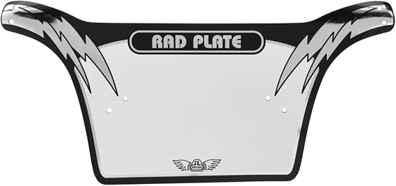 Number Plate Rad Black/Silver - 4389 | bmx-bike-components