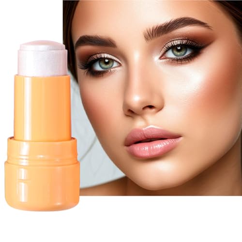 Jelly Highlighter Stick, Face Glow Sticks with Watery Radiant Finish, Easy Blend & Long Lasting, Multi-Use Cream Highlighter Makeup 6 Colors