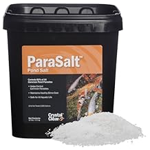 CrystalClear ParaSalt Outdoor Pond & Water Garden Rock Salt Crystals, Fish Parasite Control, Beneficial Stress Reducing & Slime-Coat Treatment, Natural Aquatic Additive, Koi, Plants & Pet Safe, 10 lbs