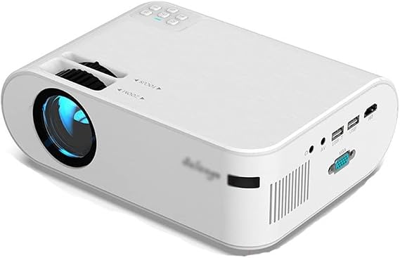 P62 Mini Projector 4000 Lumens, 1920 * 1080P Supported LED Video Beamer for Mobile Phone Mirroring Android Optional(E)