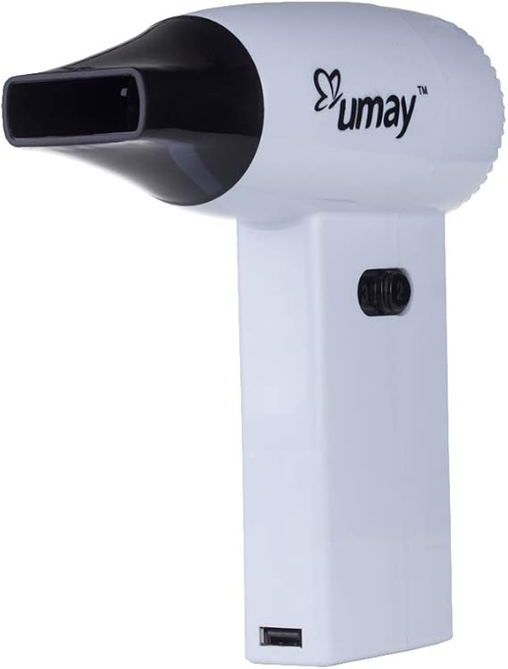 Rechargeable Hair Dryer with USB Saving Energy Lithium Battery Wireless Painting Dryer Suitable for Painting Pet Child Hot Wind and Cold Wind Blower...