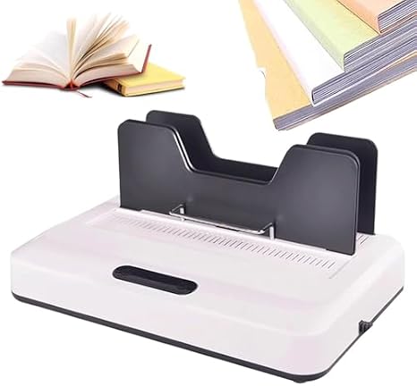 Electric Hot Melt Binding Machine, A4 Thermal Binder with Cool Slot, Max Binding Width 60mm, 3 Gear Adjustment for Fast Book Binding