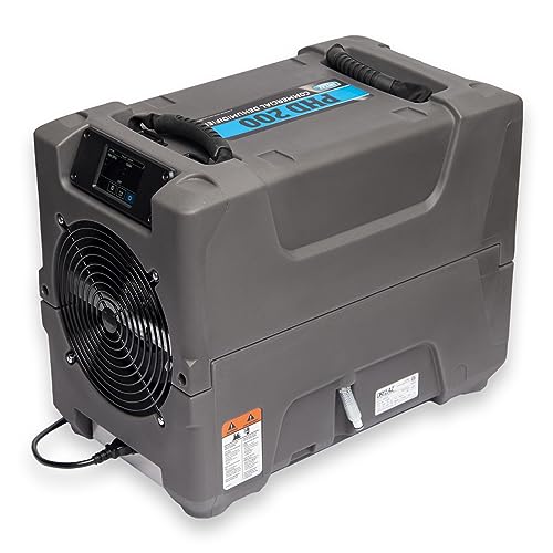 Dri-Eaz PHD 200 Commercial Dehumidifier with Pump, Industrial Dehumidifier F515, Crawl Space and Basement Drying