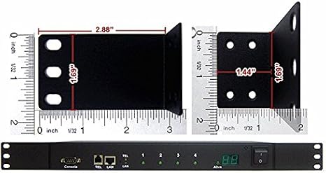 Premium Rack Mounting Ears with Screws for 1U Rack Installation