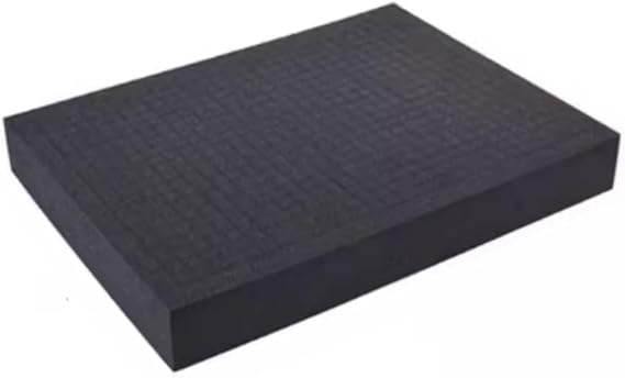 Grid Sponge, Pick Apart Foam for Toolbox Pre Cutting Foam Insert Pick Pluck Sponge Precorted Shadow Foams for Hard Flight Case Tool Organizer Black(30x22x3cm)