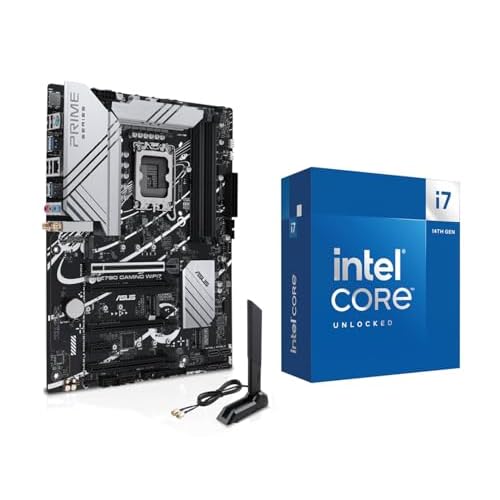 INLAND by Micro Center CPU Motherboard Intel i7-14700K 14th Gen 20-Cores LGA 1700 Desktop Processor with ASUS Z790 Gaming WIFI7 ATX Motherboard