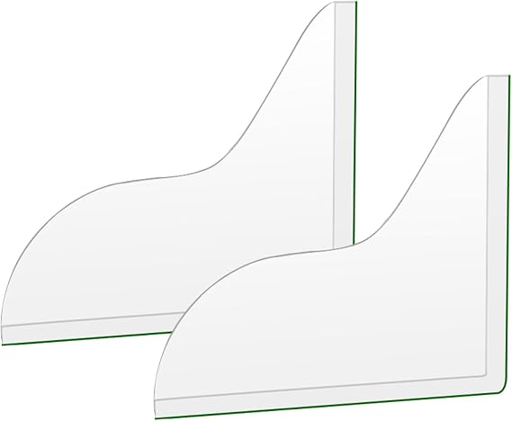 2 Pack Bathtub Shower Corner Water Splash Guard for Bathroom Tub