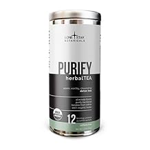 Lone Star Botanicals - Purify (12 Sachets of Organic Detox Tea) - Powerful Blend of Dandelion Root and Burdock | Caffeine Free | Made in the USA