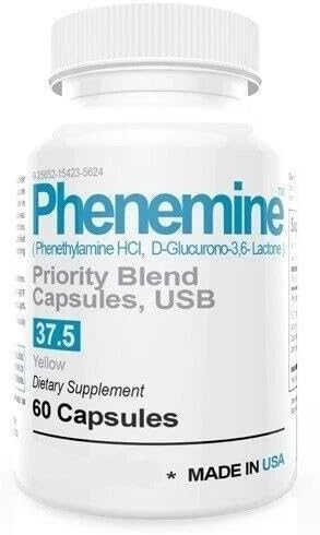 PheneMine 37.5, Priority Blend 60 Capsules