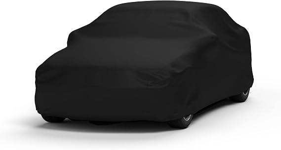 Scratch Resistant Indoor Car Cover Compatible with Maserati 2013-2024 Ghibli - Black Satin Ultra Soft Material Car Cover Car Accessories