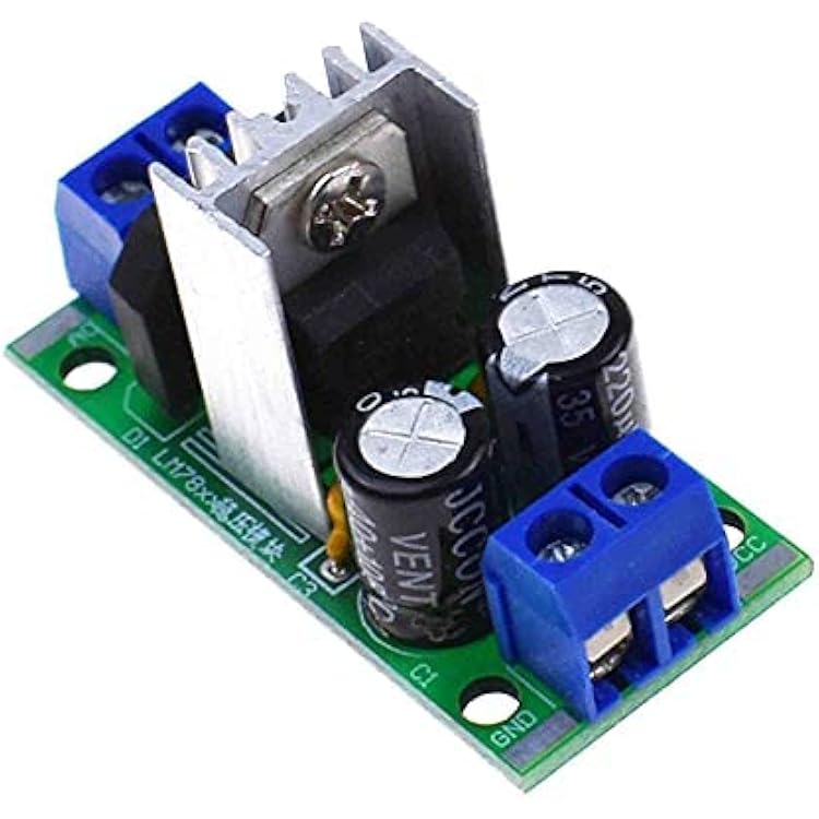 L7805 LM7805 LM7812 L7812 Voltage Rectifier Regulator 12-24V AC or DC to 5V 12V DC Power Supply Converter Module Board L7805 5V