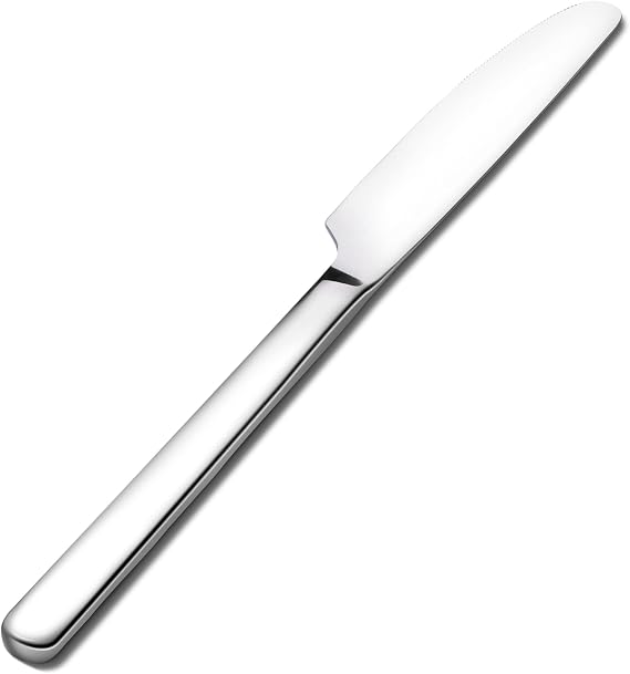 KINGSTONE 4-Piece Dinner Knives Set, 8.9-Inch Stainless Steel Table Knives