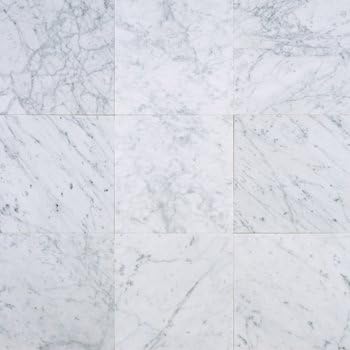 Carrara (Carrera) Bianco Honed 12x12 Marble