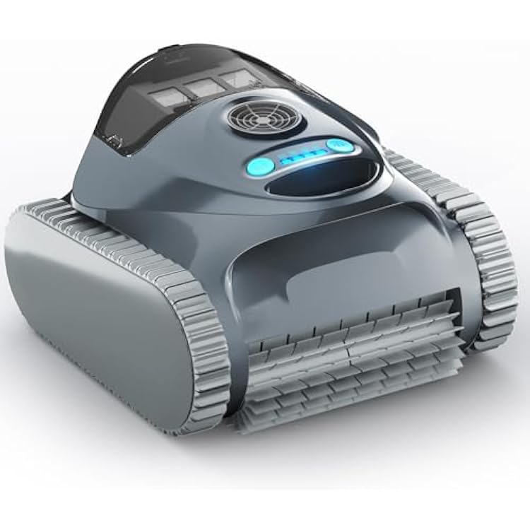 C1 Cordless Robotic Pool Cleaner, Wall & Waterline Cleaning, Pool Vacuum Robot for Inground Pools, Matte Gray