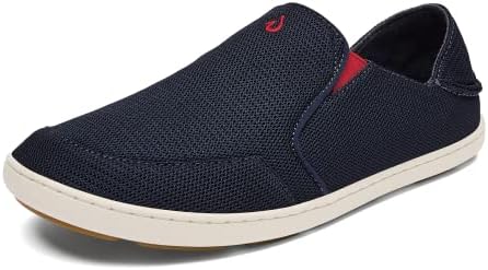 OLUKAI Nohea Mesh Mens Slip On Sneakers, Lightweight & Breathable Shoes for Everyday Wear, All-Weather & Enhanced Traction