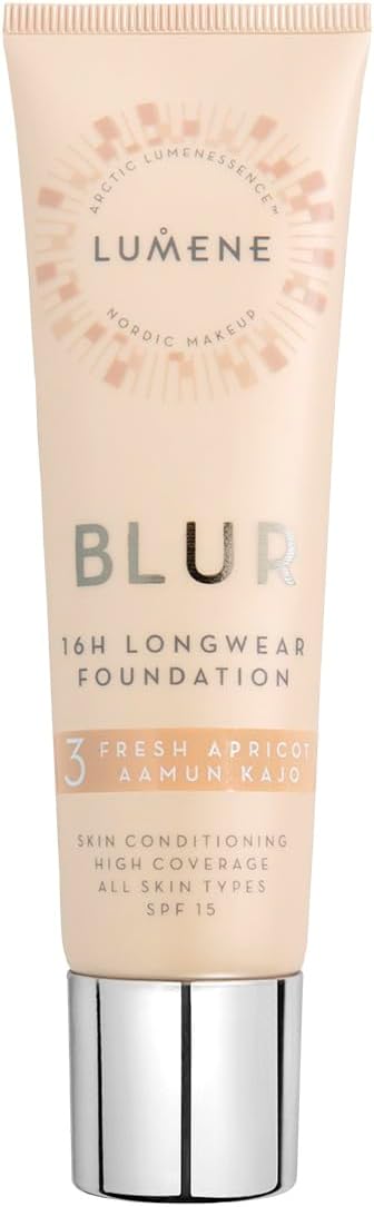 LUMENE Blur 16H Longwear Foundation Spf15 16 Hours Permanent Foundation Spf15 Fresh Apricot