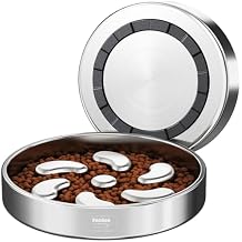 Slow Feeder Dog Bowl-3Cups for Large Breeds, Double Wall Food-Grade Stainless Steel, Heavy Duty with Non-Slip Rubber Base, Puzzle Maze Bowl to Slow Down Eating