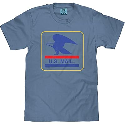 Tee Luv x Comfort Colors Mens USPS U.S. Mail Faded Logo Shirt