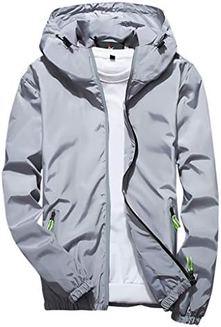 Lightweight Windbreaker Jackets For Men Big And Tall Spring Fall Casual Zipper Waterproof Mountain Coats,M-7XL