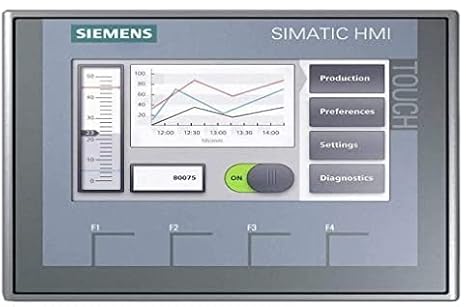 Siemens KTP400 SIMATIC HMI Basic Touch Panel for Industrial Communications, Automation Systems, and Distributed Control Systems