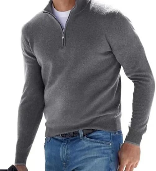 Men's Turtleneck Sweater Chic and Trendy Knitted Pullover Sweater Fitted Casual Sweaters Comfortable Winter Warm