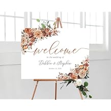 Wedding Welcome Sign, Welcome to Our Wedding Sign, Flowers Wedding Signs, Wedding Signs for Reception, Welcome Sign for Wedding, Personalized Wedding Welcome Sign, Custom Wedding Welcome Sign#T10