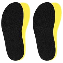 riemot 2 Pairs Memory Foam Wool Insoles for Crocs Clogs,Garden,Nurse,Chef,Wide Toe Box Shoes - Warm Replacement Thin Inserts for Women/Men Black EU38-39/US 6