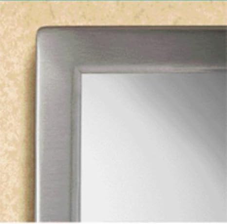 Bobrick - B-290 2436-24 in by 36 in Welded Frame Mirror | Type 304 Satin-Finish Stainless Steel Frame; 24"W x 36"H; 1/4in Float Glass; heliarc-welded frame; concealed-screw mounting