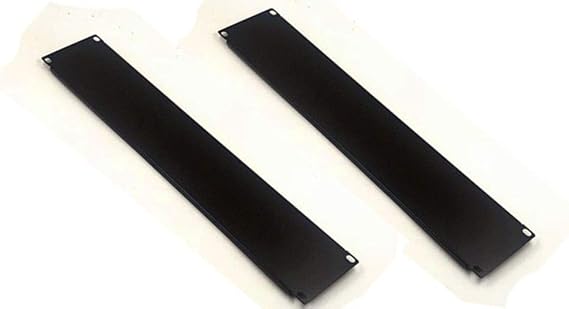 2 Pack 1U / 2U / 3U / 4U Blank Rack Mount Panel Server Network Racks Enclosures Spacer 19 inch (2U 3.5 inch)