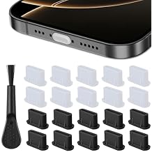 USB C Dust Plug, 20 Pack USB C Port Plug Cover Silicone USB C Cover Type-C Charging Port Protector Cover for iPhone Ari,17,15,16 Series, Samsung Galaxy S25-S20,Note,A Series, All USB C Devices