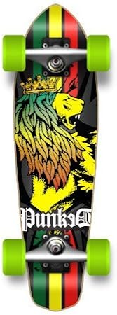 Micro Cruiser Blank & Graphic Complete Longboard - 25" X 6.5", Rasta