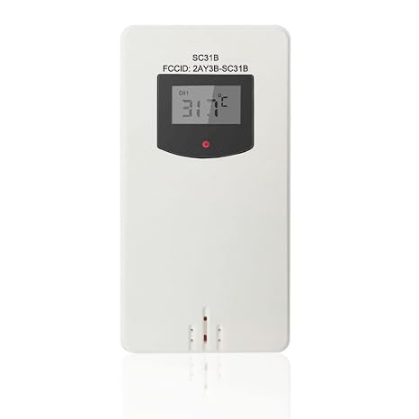 Wireless Remote Sensor Outdoor Thermometer Replacement for SC31B