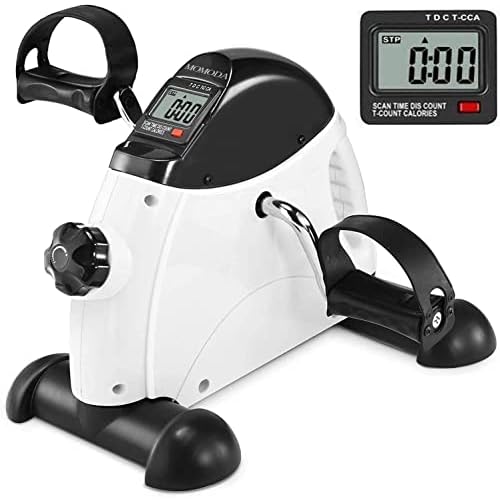 Under Desk Bike Pedal Exerciser Mini Bike for LegArm Bike Mini Peddler with LCD Display for HomeOffice