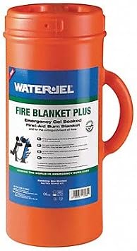 Fire Blanket, 60" W 72" L, Tan, Orange Case