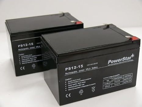2 Pack of PowerStar High Capacity Battery, Replacement UPS Battery for CSB Gp12120F2