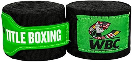 Title Boxing WBC Handwraps - Boxing Wraps, Hand Wraps for Boxing Gloves, Boxing Hand Wraps, Hand Wraps, Boxing Wraps for Men, Kickboxing Equipment, Boxing Equipment, Wrist Wraps Boxing