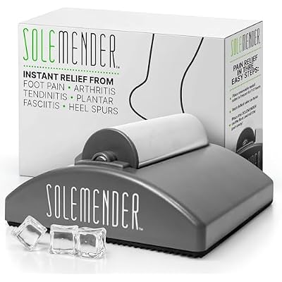 Foot Massager Roller for Plantar Fasciitis Relief - Freezable Cold Therapy Roller to Soothe Foot Pain & Sore Arches or Heels - Cooling Massager for Neuropathy & Inflammation
