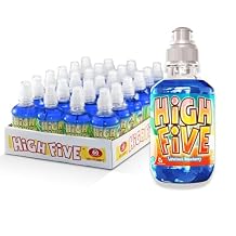 High Five Blueberry Flavored Juice Drink 10.1 oz Bottles, Naturally Sweetened with Vitamin C, Low-Calorie Fruit Juice Beverages with Spill Proof Sports Cap (Pack of 24)