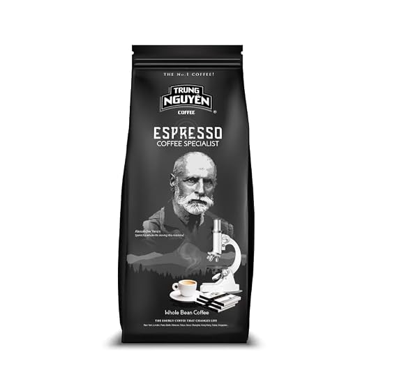 Trung Nguyen Espresso Whole Bean Coffee - 100% Arabica - Espresso Coffee Specialist - 1 Bag (17.6oz)